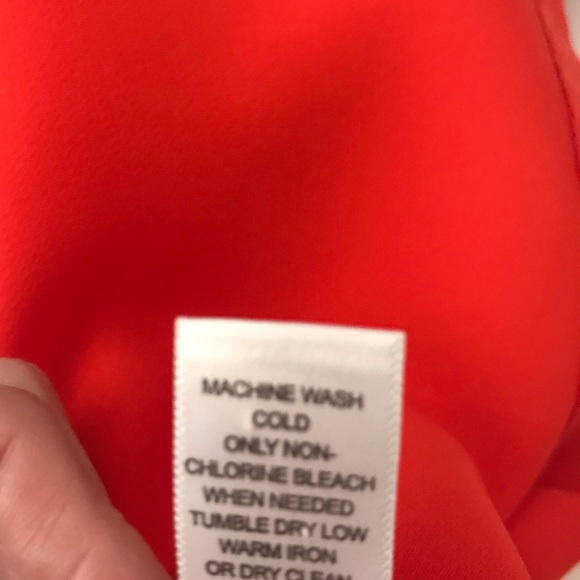 🌹Banana Republic Lava Orange Sleeveless Peplum - Picture 7 of 8